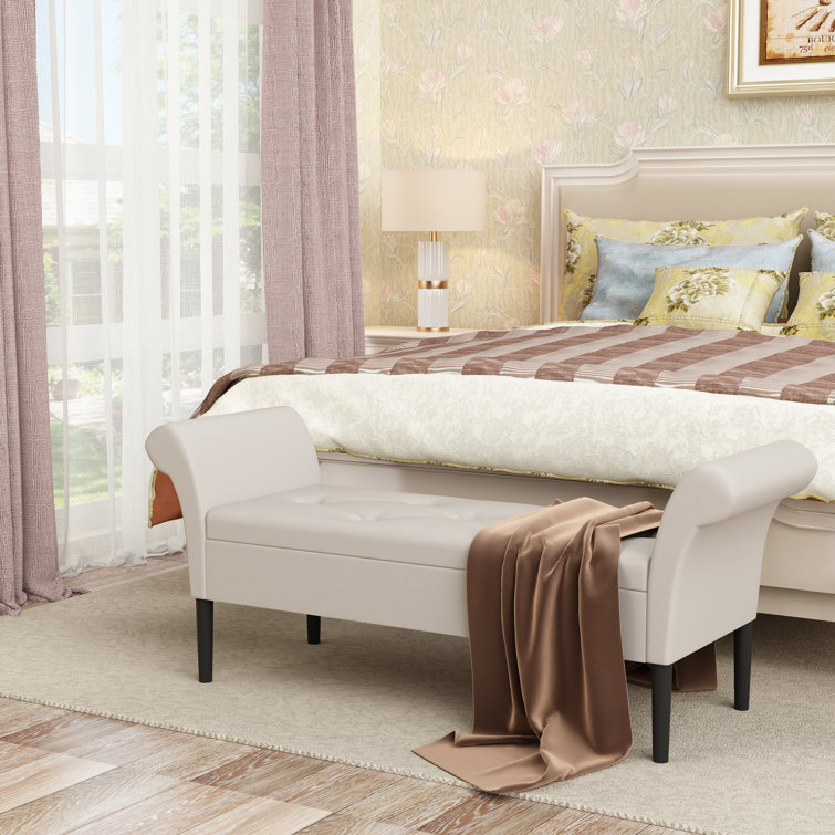 Charlton Home® Avdain Upholstered Flip Top Storage Bench & Reviews